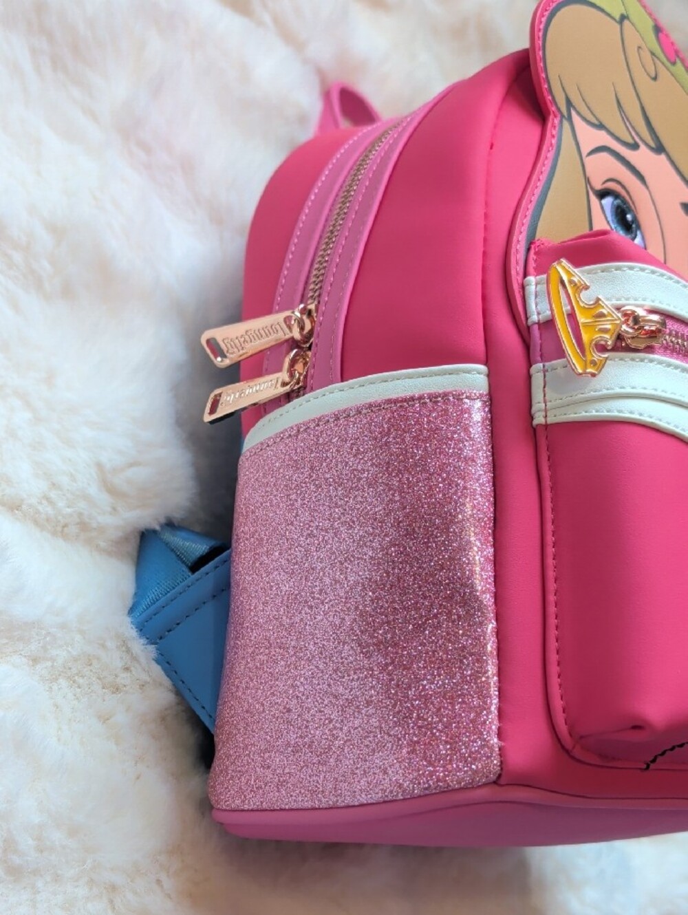 Disney Pink and White Aurora Mini Backpack - Picture 4 of 7